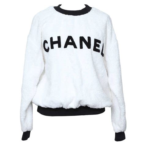 black white chanel sweater